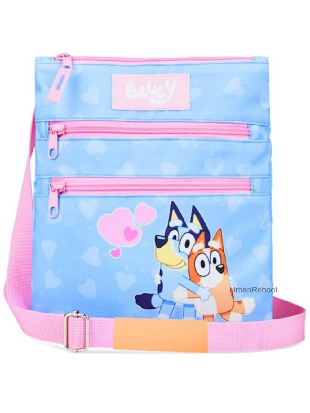 Girls Crossbody Bag Zipper Compartments Adjustable Strap Purse Toddler